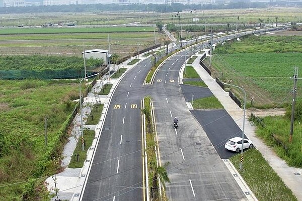 南科F、G開發區的目加溜灣大道、大順六路已完工將優先通車。圖／台南市政府提供