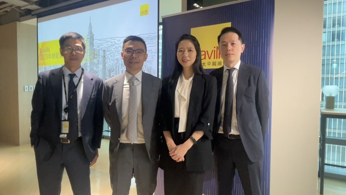 ▼第一太平戴維斯今日報告台灣商用不動產全年市況。(圖/<a href="https://house.ebc.net.tw/" target="_blank">EBC地產王</a>張琬聆攝)