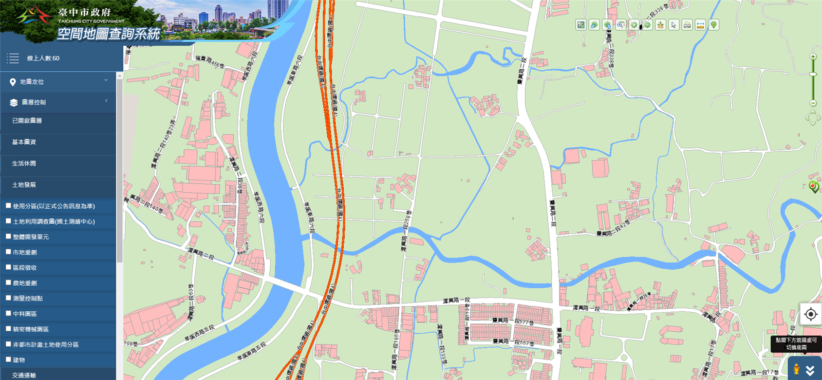 工程範圍圖。圖/台中市建設局提供