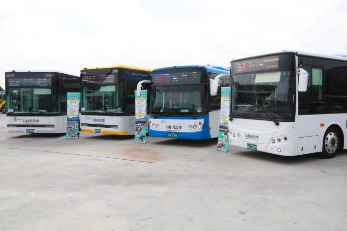 台南電動公車版圖擴張今年再增33輛。圖／台南市府提供