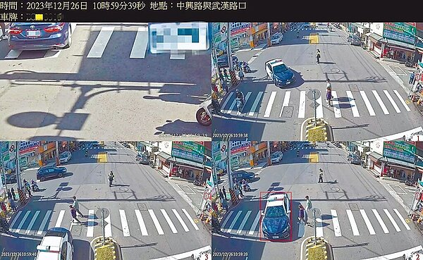 桃園市警察局建置租賃式科技執法,明年元旦起將取締闖紅燈、未禮讓行人、路口未淨空及未依標誌標線行駛。(警方提供/賴佑維桃園傳真)