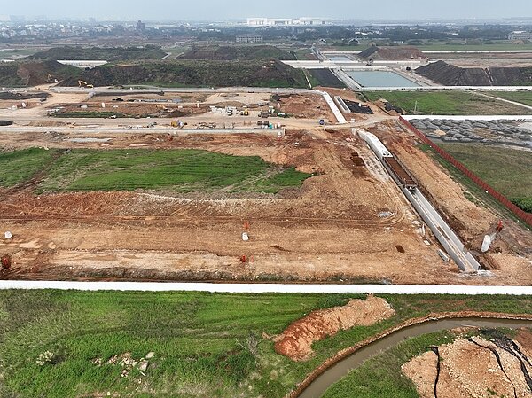 桃園航空城安置住宅施工現況。圖/新聞處提供