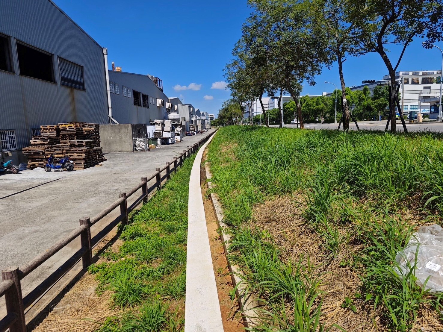 后里區后科南路分流箱涵工程完工照片。圖/台中市府提供