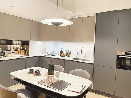 富邦建設首度打造輕奢精裝修小豪宅「富邦藝庭」,每坪成交單價達231.9萬元,坐上全台小宅「樓王」寶座。圖∕蔡惠芳