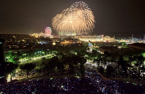 義大世界今年推出999秒大型藝術煙火跨年活動。圖／義大世界提供