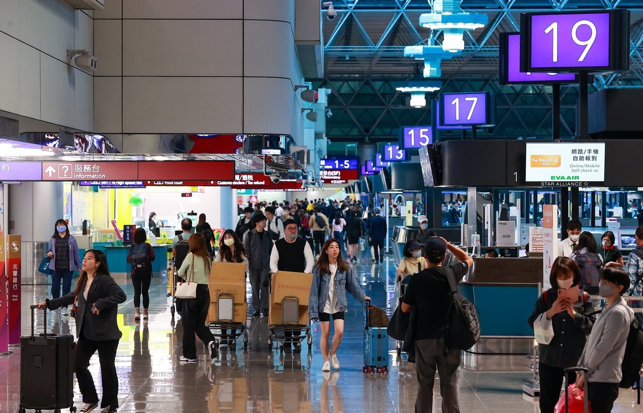 桃園機場示意圖。聯合報系資料照