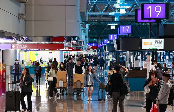 桃園機場示意圖。聯合報系資料照