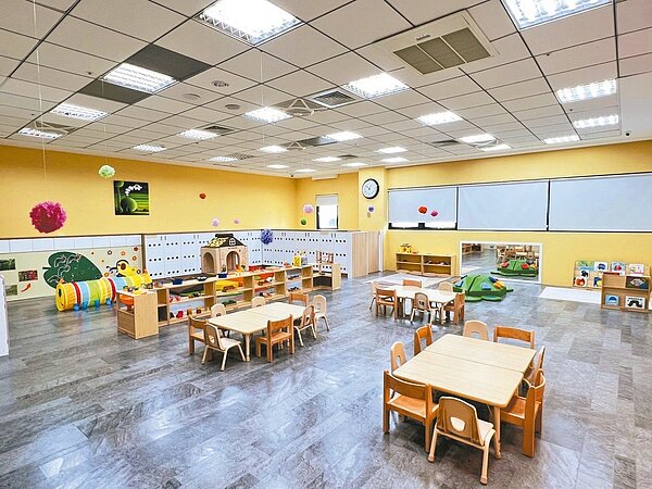 桃園市婦幼局宣布,至2026年將增加27處公托。圖為八德北青公托。圖/桃園市婦幼局提供