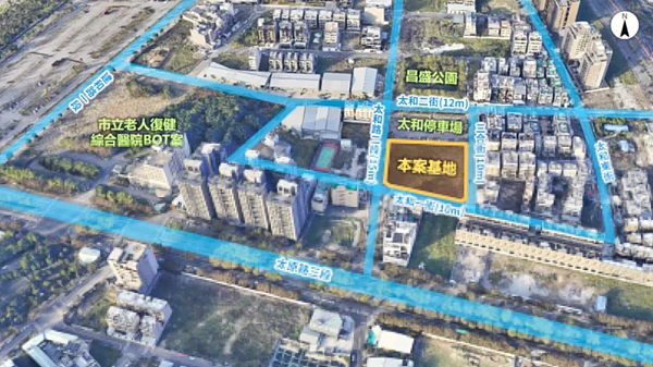 台中市北屯區太和段BOT開發案招商開跑。台中市經發局提供