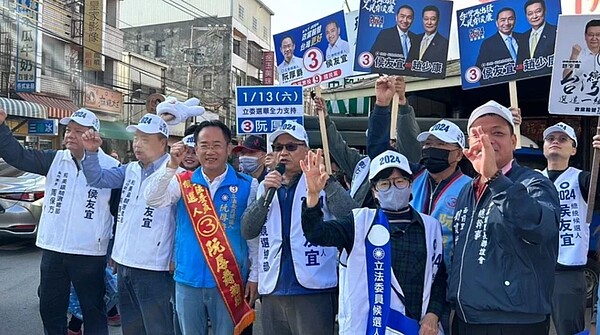 第一選區民進黨立委候選人阮厚爵到和美市場掃街拜票。圖／阮厚爵競選總部提供