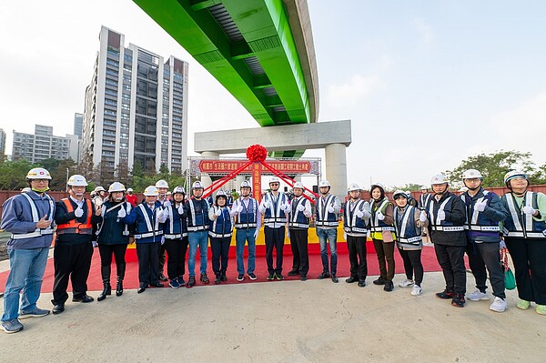 八德生活圈六號道路建德至介壽路段動土。圖／桃園市政府提供