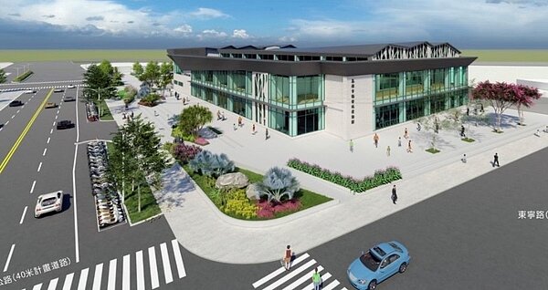 楠仔坑運動中心模擬圖/新建工程處提供