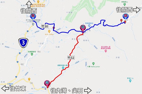 新竹縣政府將針對竹30線進行道路新鋪作業。（圖／新竹縣府）