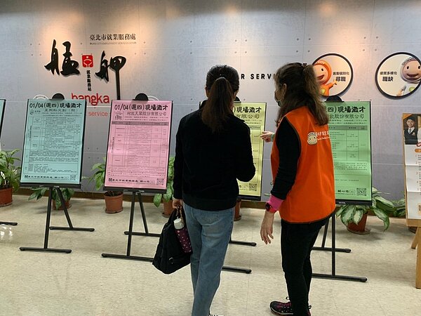 北市徵才釋千餘缺,月薪上看60K。圖/北市府提供