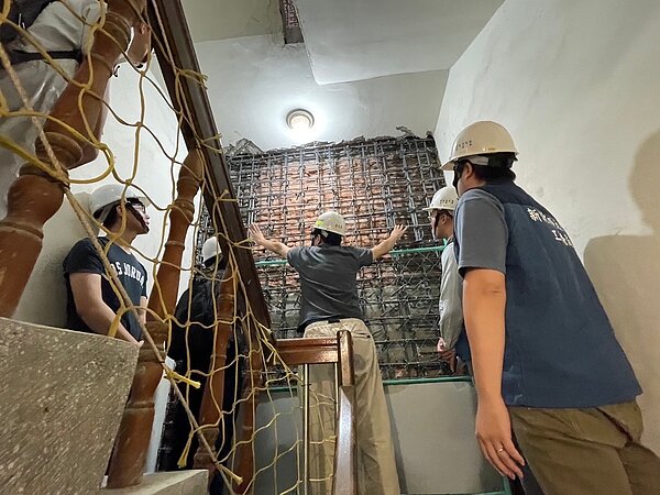 新北首例私有住宅弱層補強已於近期完工。圖/新北市工務局提供