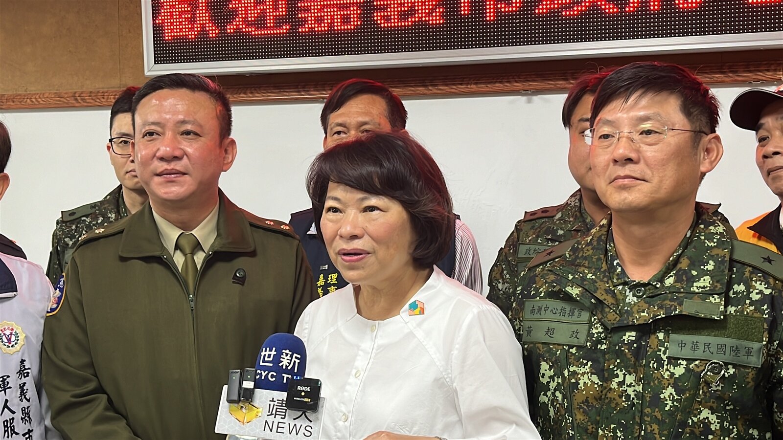 嘉義市長黃敏惠表示，台積電1奈米廠落腳嘉縣太保市科學園區樂見其成，希望中央還給嘉義地區輕軌建設，促進繁榮。記者李宗祐／攝影 