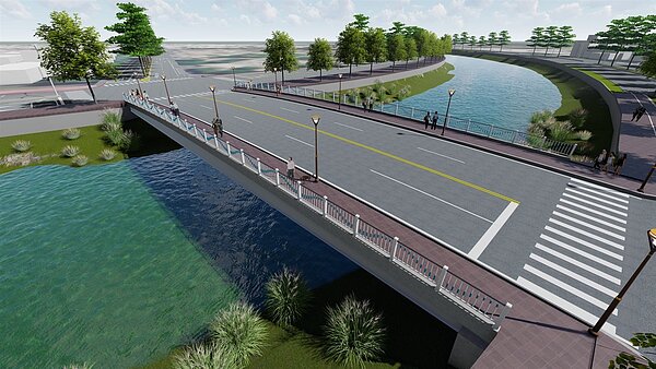 工程完工模擬圖。圖／高雄市新工處提供