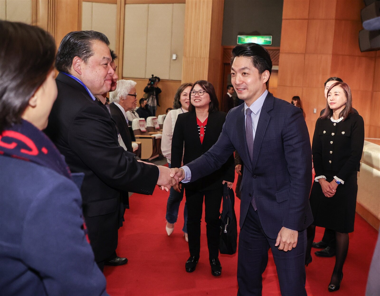 台北市長蔣萬安今天上午出席照護新境界國際自立支援論壇。記者曾原信/攝影