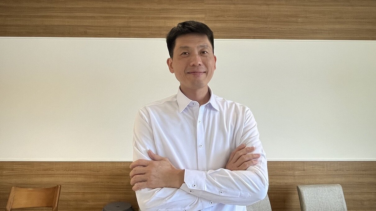 ▼將捷集團董事長林嵩烈認為選後房市樂觀。（圖／<a href="https://house.ebc.net.tw/" data-cke-saved-href="https://house.ebc.net.tw/" target="_blank">EBC地產王</a>張琬聆攝）