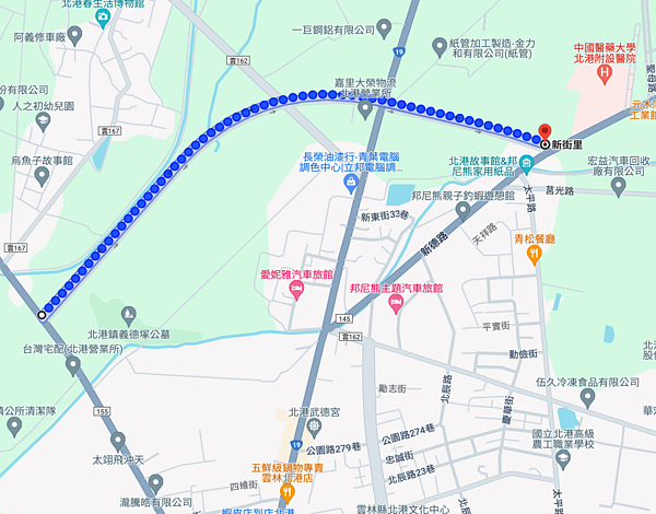 北港特一號1期工程。圖／翻攝自GoogleMaps