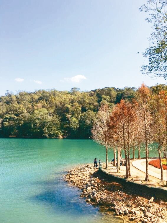 日月潭環湖步道。記者王郁婷/攝影