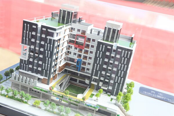 中央公園好宅模型。圖/台中市政府提供