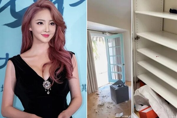 劉雨欣爆料自己洛杉磯的家遭竊，全部有價值的東西全被偷光。 圖／摘自微博、小紅書

