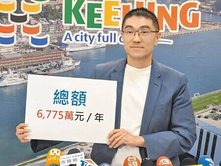 
基隆市長謝國樑20日說，微風集團接手東岸商場每年需支付6775萬元，非外傳只有1500萬元。（張志康攝）
