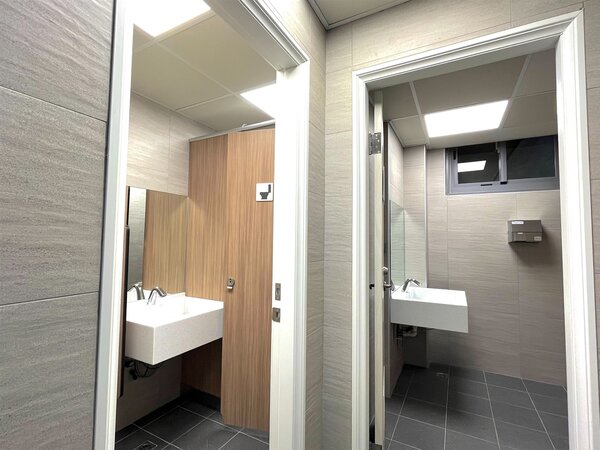 廁所目前已開放使用。圖／截自新北市捷運局臉書粉專