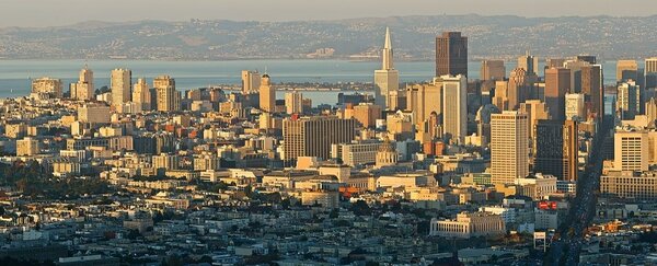 舊金山市區。示意圖／維基百科