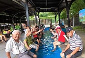 公園運動健走　串聯足湯更有趣