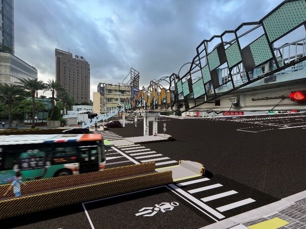 台中市西屯區台灣大道（安和路至朝富路）道路改善工程預計施工至7月底。圖／台中市建設局提供