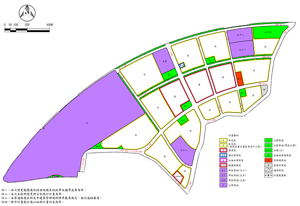 變更台北大學社區特定區主要計畫（第二次通盤檢討）案變更後示意圖。圖／新北市城鄉局提供