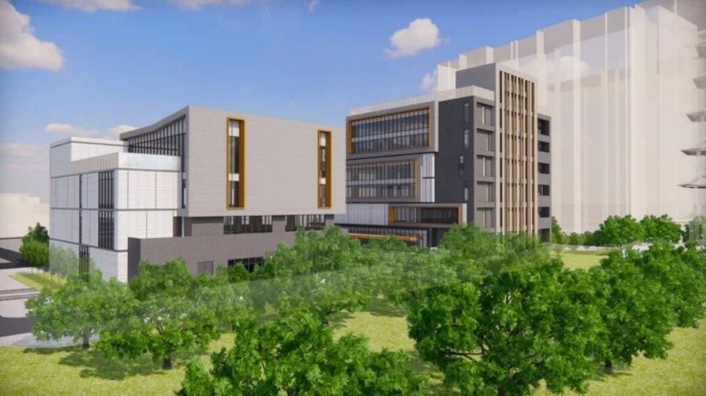 桃園平鎮南勢綜合行政大樓4度流標追加經費,近日終於順利發包動土,預計2026年完工。示意圖/桃園市工務局提供