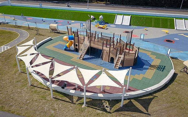 嬉濱海豚公園空拍照。圖/城市暨觀光發展處提供