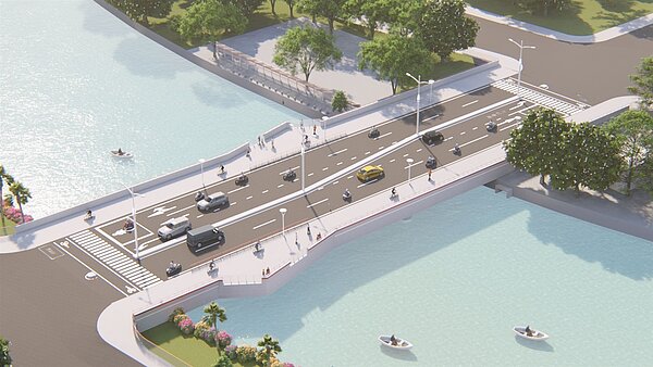 未來嶄新的九如橋預定115年完成。圖/高雄市工務局提供