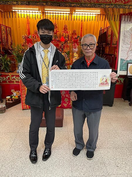 網溪里於同安街媽祖廟內舉辦盛大的書法學習課程及展示成果大會！（中正萬華樂生活X有你有我）