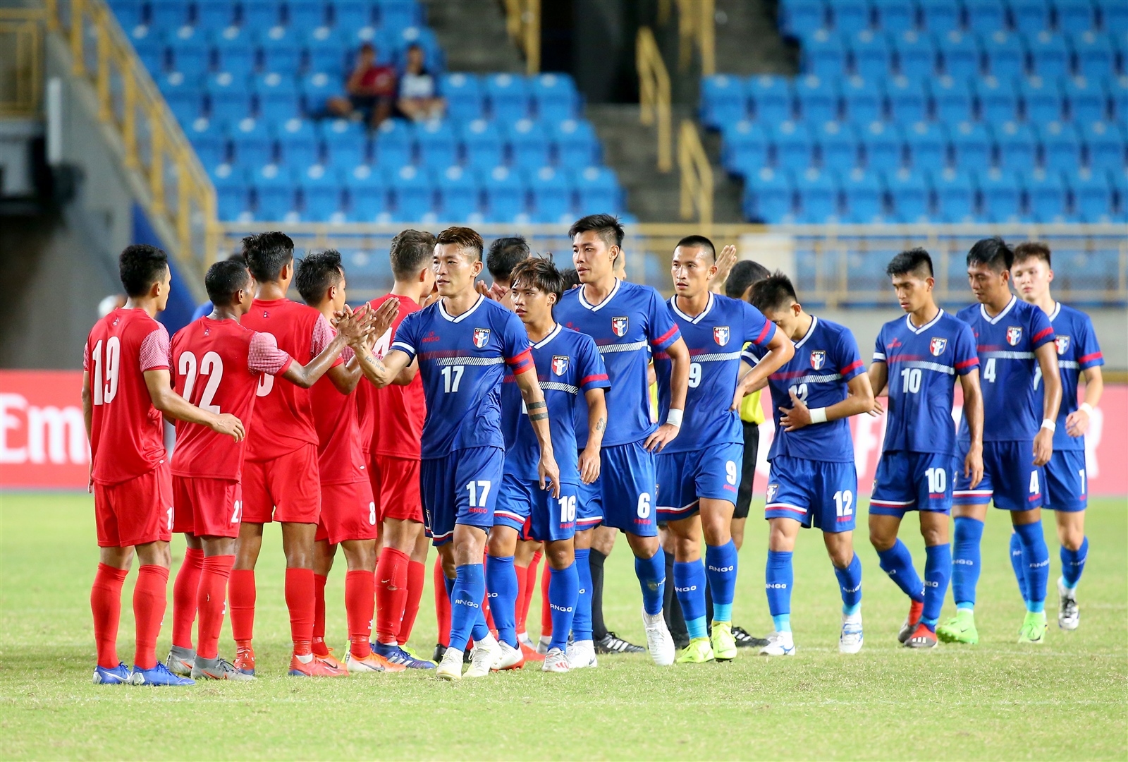 中華男足2019年在台北田徑場迎戰2022卡達世界盃資格賽第二輪以0：2不敵尼泊爾隊。本報系資料照／記者余承翰攝影 