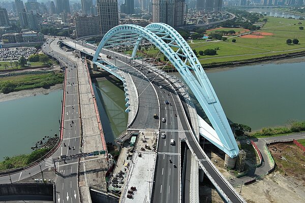 中正橋主橋新北往臺北方向,自3月16日起改道新橋通行。圖/台北市工務局提供