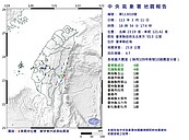 地牛翻身！18：54台東縣近海芮氏規模4.7地震　最大震度4級