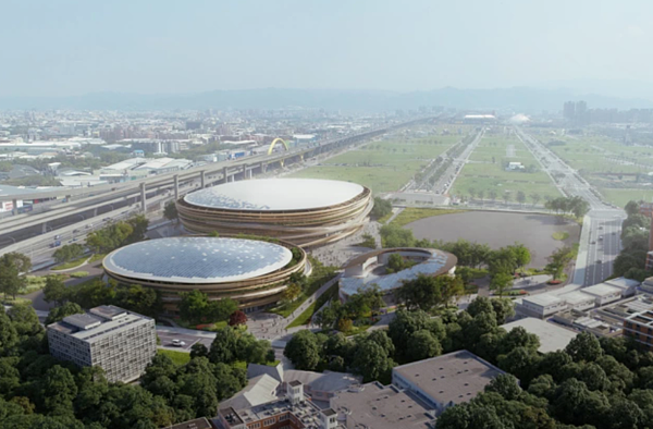 台中巨蛋舉行開工典禮。圖為模擬實景。圖/台中市府新聞局提供