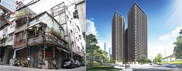 永和大陳單元5自辦公聽會211戶改建36層大樓。圖/新北市府提供