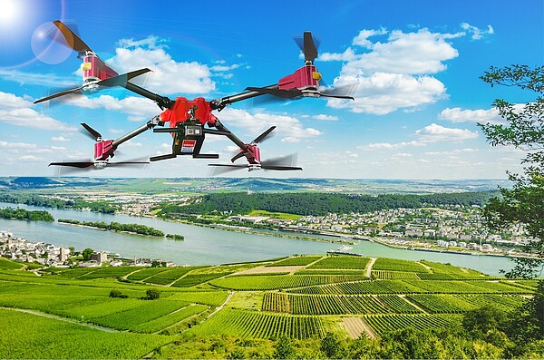 中保科推出All in one動態追蹤雲端UAV(無人機)。圖/中保科技提供