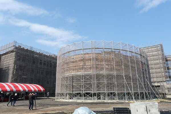 湖口高中遷校工程舉行上樑典禮。圖/新竹縣政府提供