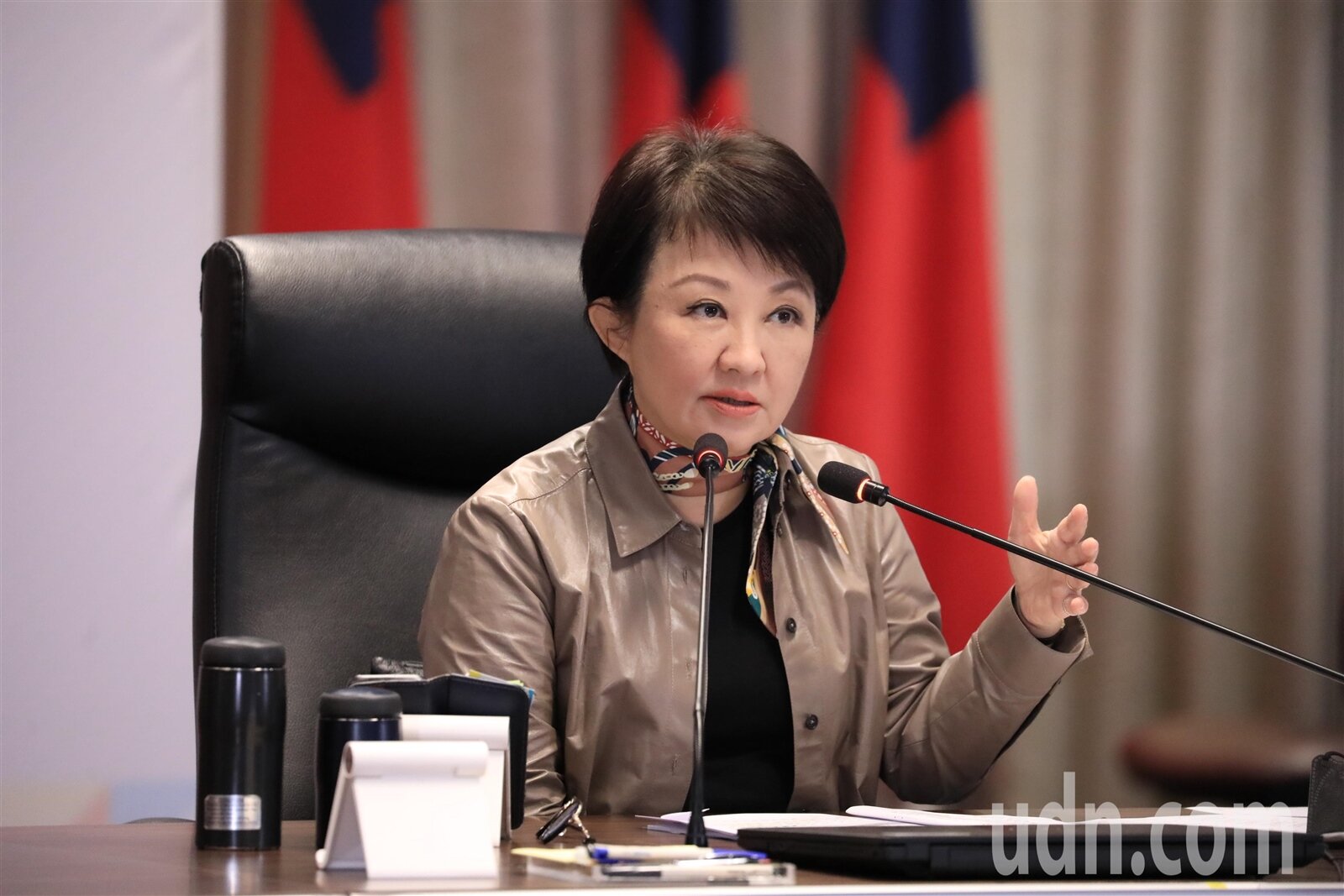 台中市長盧秀燕表示,推動共享車位政策會得罪人,但她尋求市民支持「做對的事」。記者陳秋雲/攝影