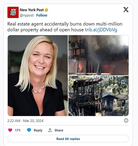 多家外媒皆報導此案發生經過。（圖／引自New York Post Twitter/X）