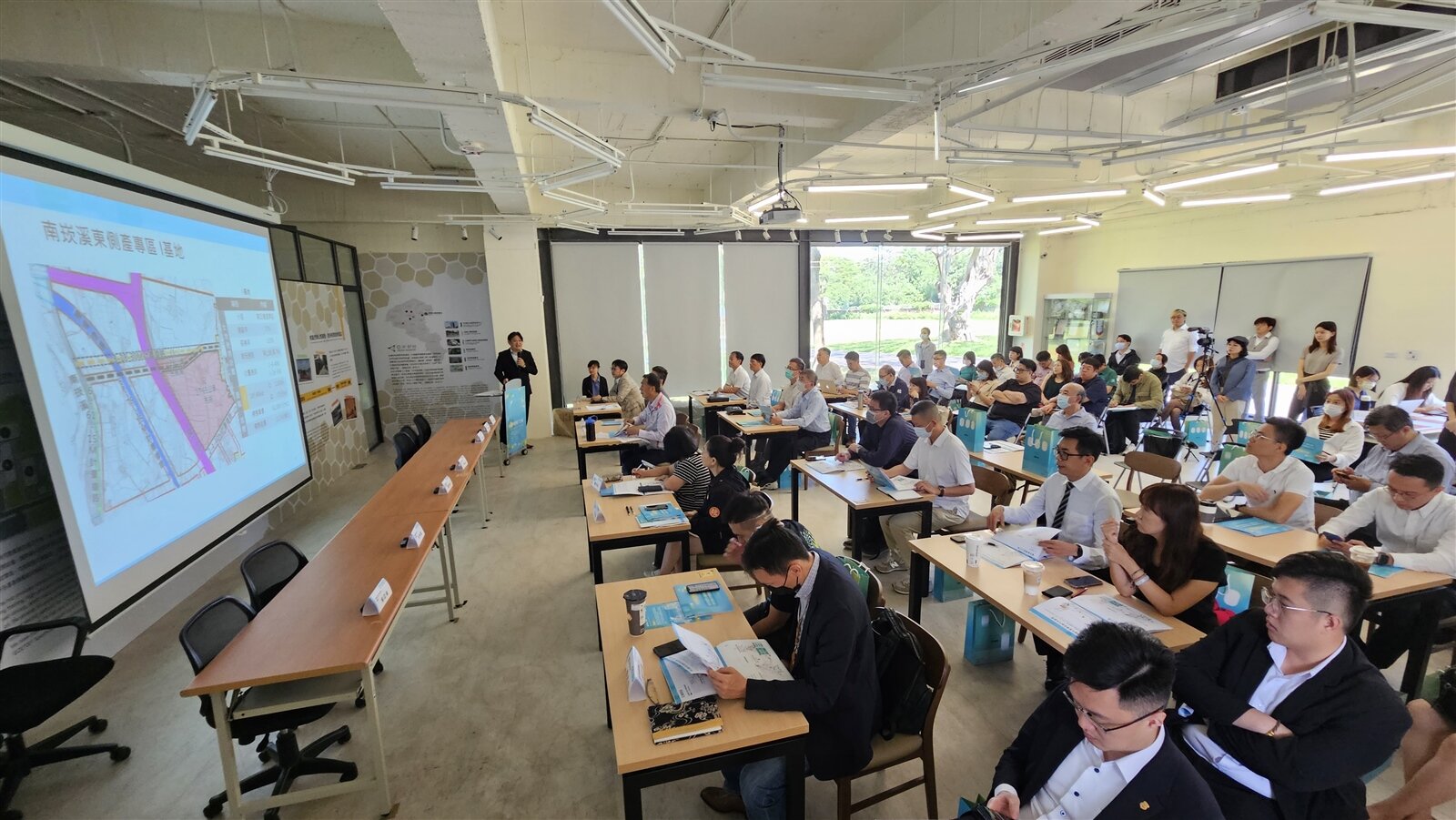 桃園航空城優先產專區最大開發基地I今天上午舉辦說明會。記者鄭國樑/攝影