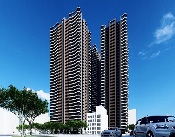 大陳單元5建物模擬圖。圖/新北市政府提供