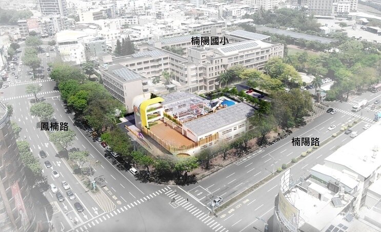 楠陽國小公共幼兒園位置圖。圖/高雄市工務局提供