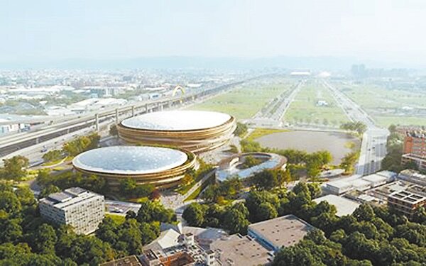 台中巨蛋17日在台中市府進行第8度招標作業,因僅1家廠商投標,宣告流標。圖為台中巨蛋模擬圖。(台中市府提供/林欣儀台中傳真)